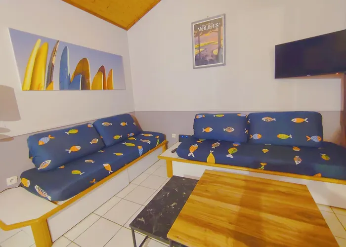 5 Personnes, 40m2, A Moliets, Proche Golf, Grand Balcon, Piscine Et Bassin *